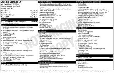 2026 Kia Sportage EX