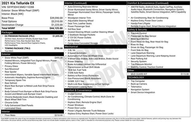 2021 Kia Telluride EX
