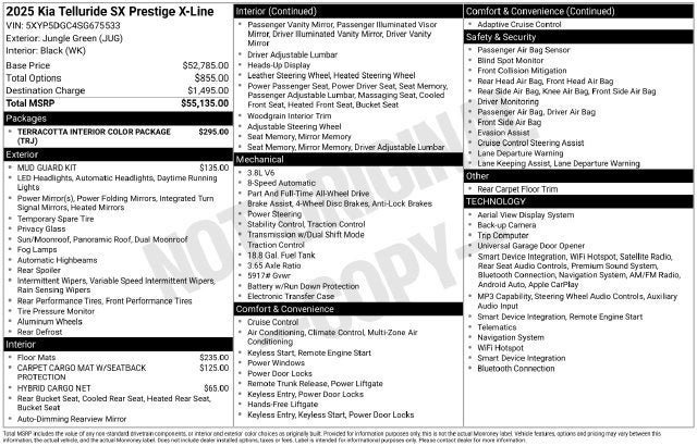 2025 Kia Telluride SX-Prestige X-Line