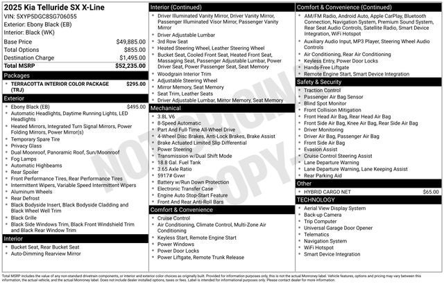 2025 Kia Telluride SX X-Line