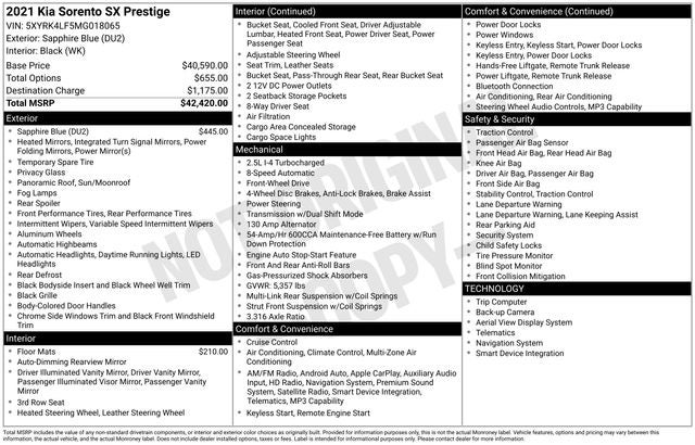 2021 Kia Sorento SX-Prestige