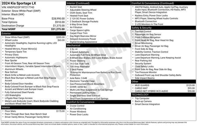 2024 Kia Sportage LX