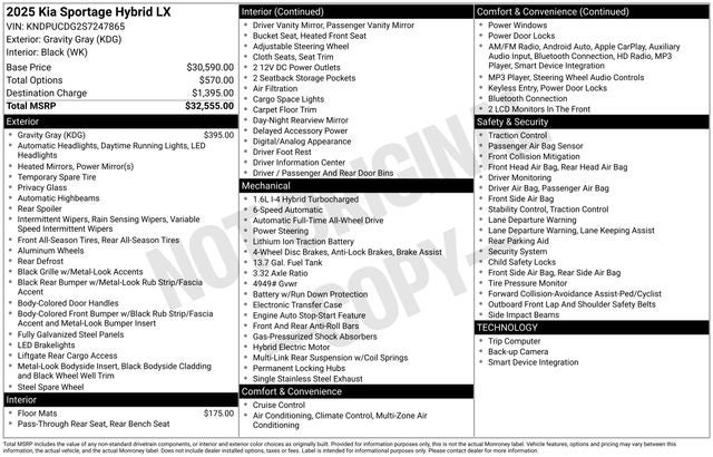 2025 Kia Sportage Hybrid LX