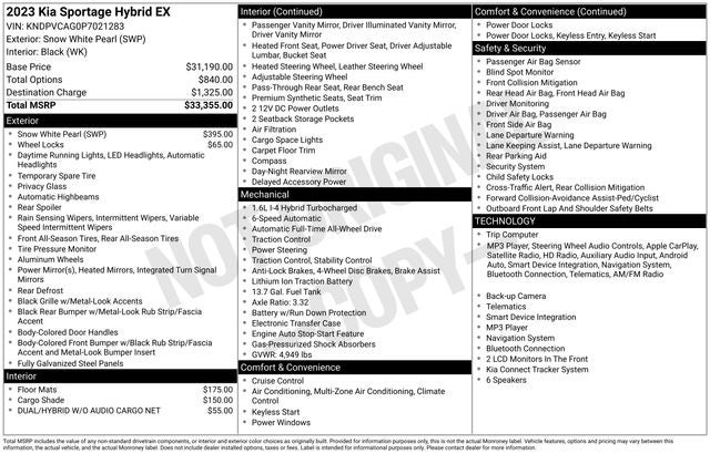 2023 Kia Sportage Hybrid EX