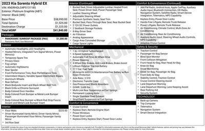 2023 Kia Sorento Hybrid EX