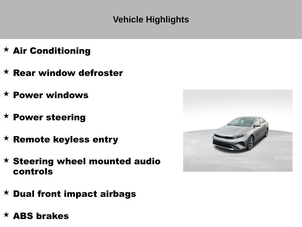 2023 Kia Forte LXS