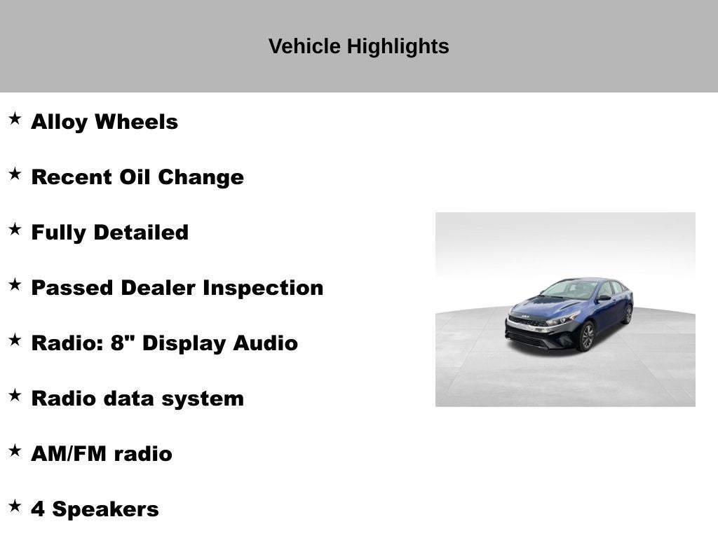 2023 Kia Forte LXS