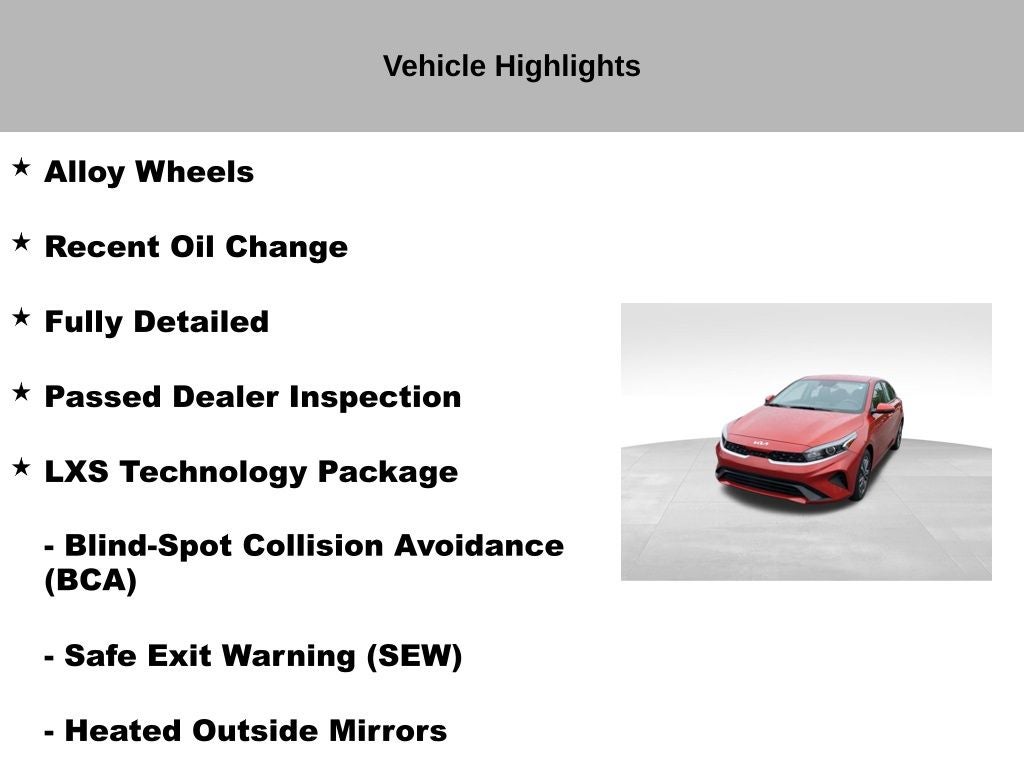 2023 Kia Forte LXS