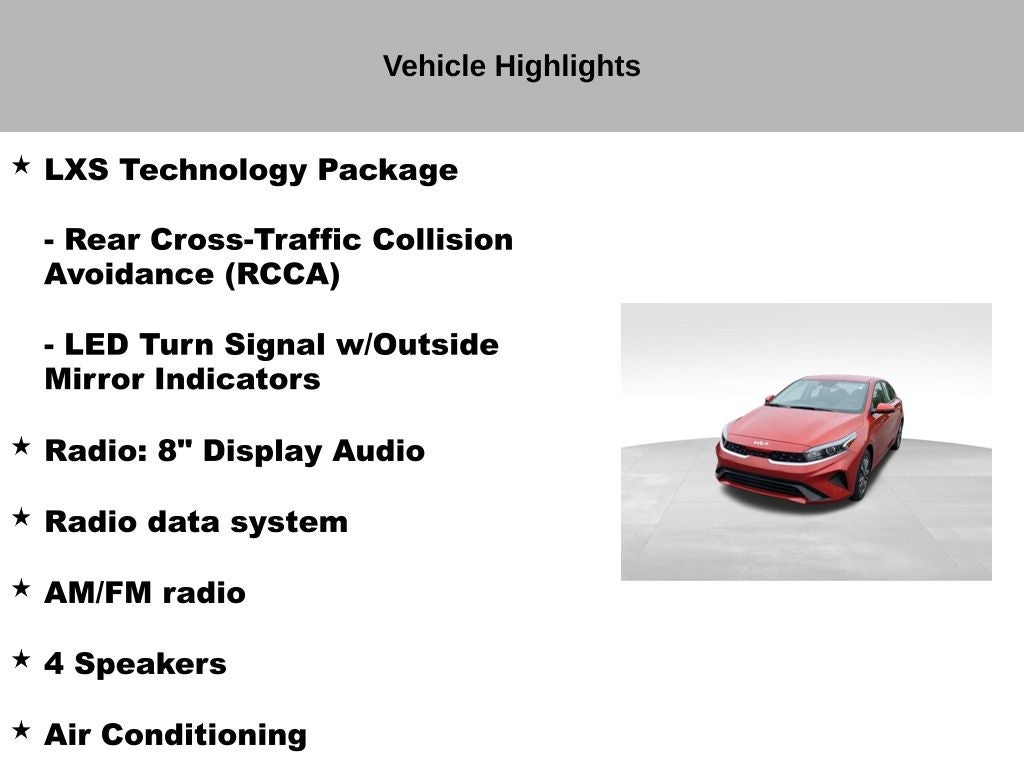 2023 Kia Forte LXS