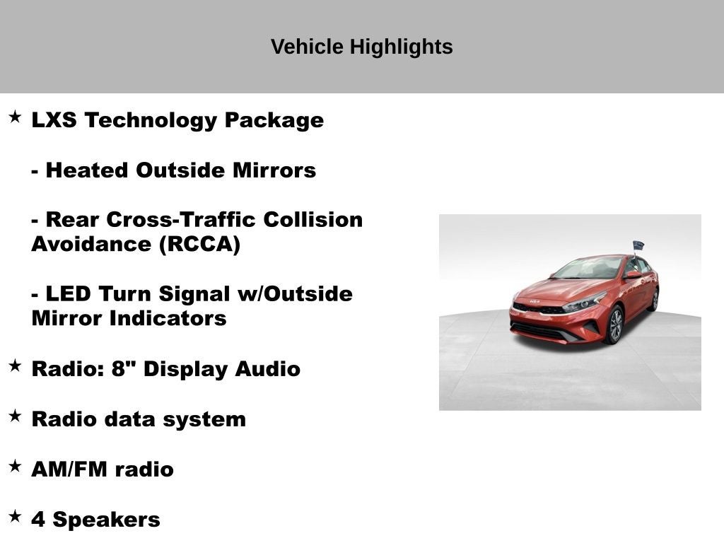 2023 Kia Forte LXS