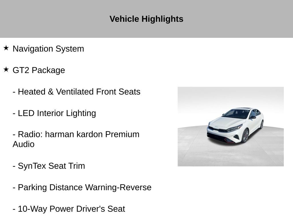 2023 Kia Forte GT