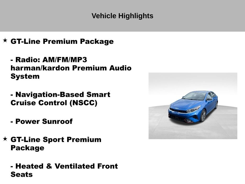 2022 Kia Forte GT-Line