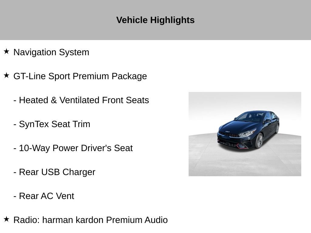 2023 Kia Forte GT-Line