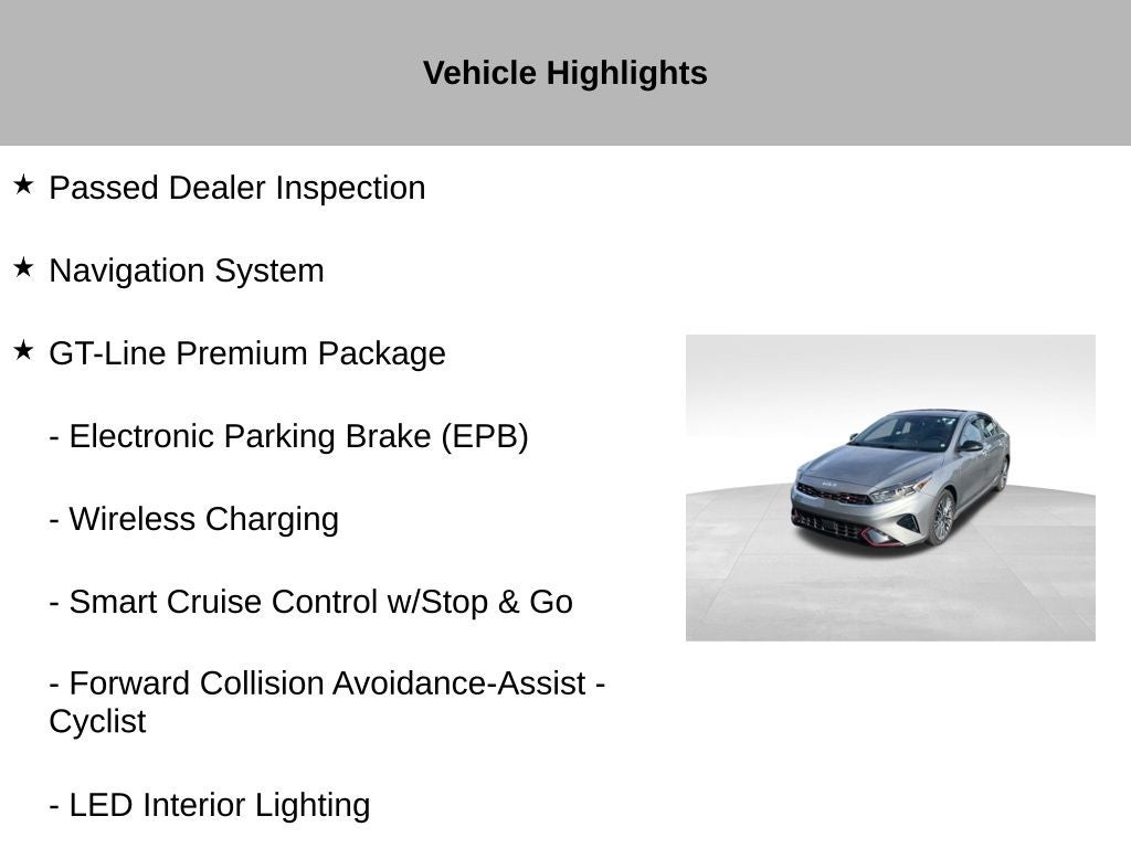 2023 Kia Forte GT-Line