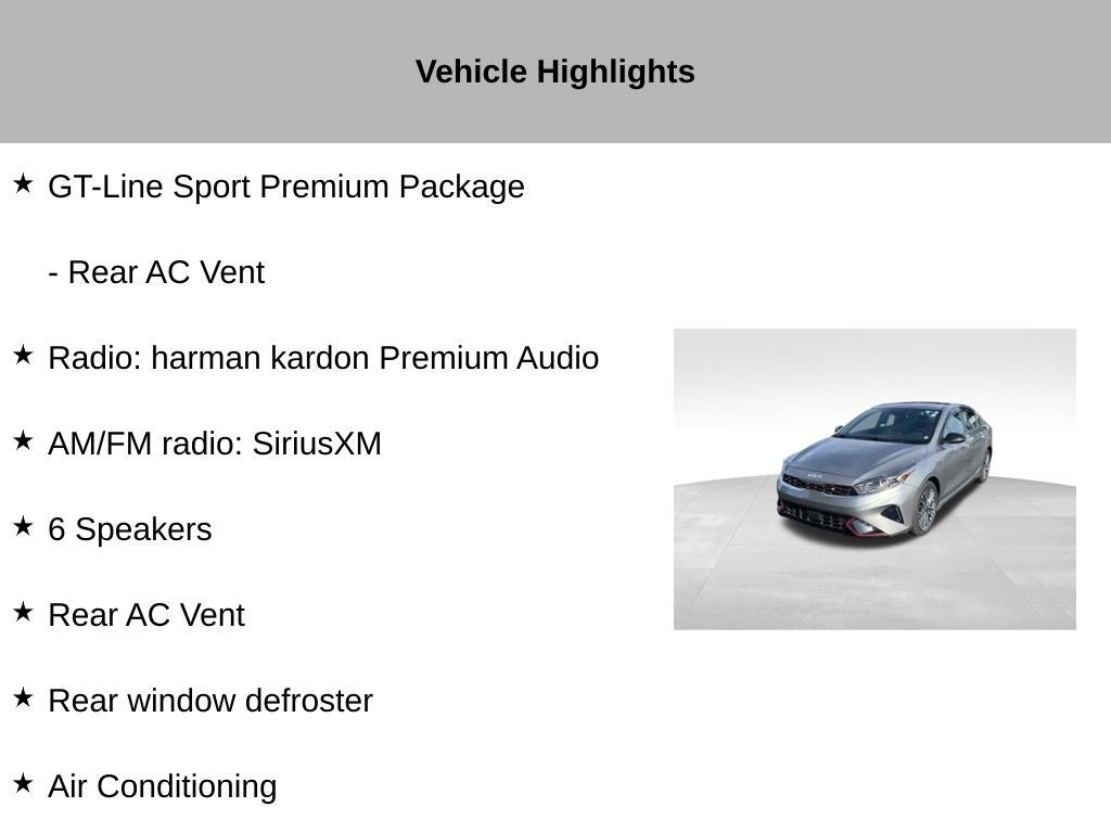 2023 Kia Forte GT-Line