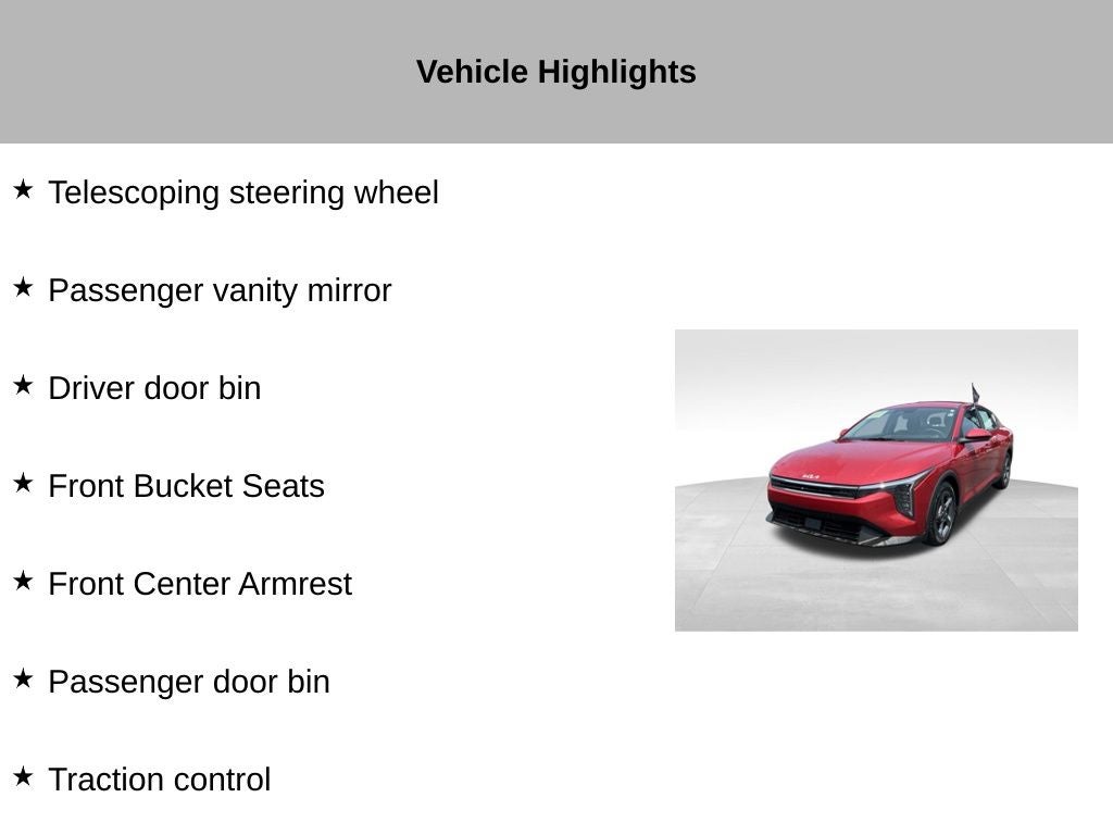 2025 Kia K4 LXS