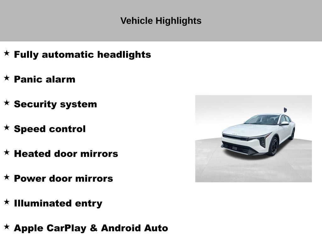 2025 Kia K4 EX