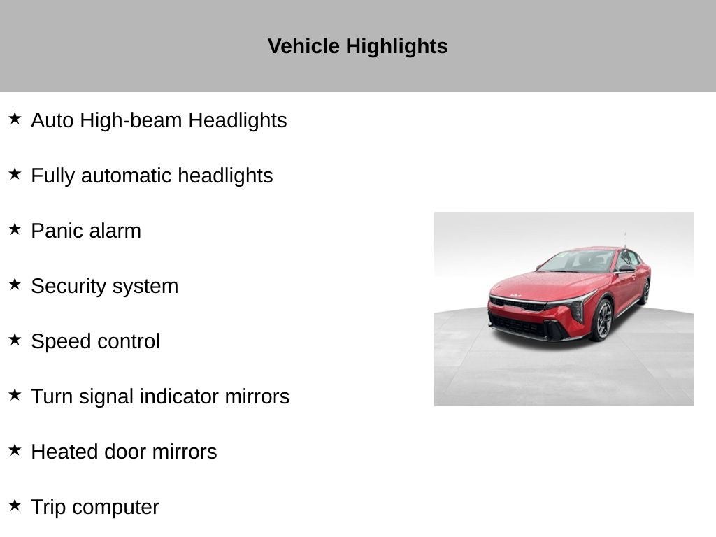 2025 Kia K4 GT-Line