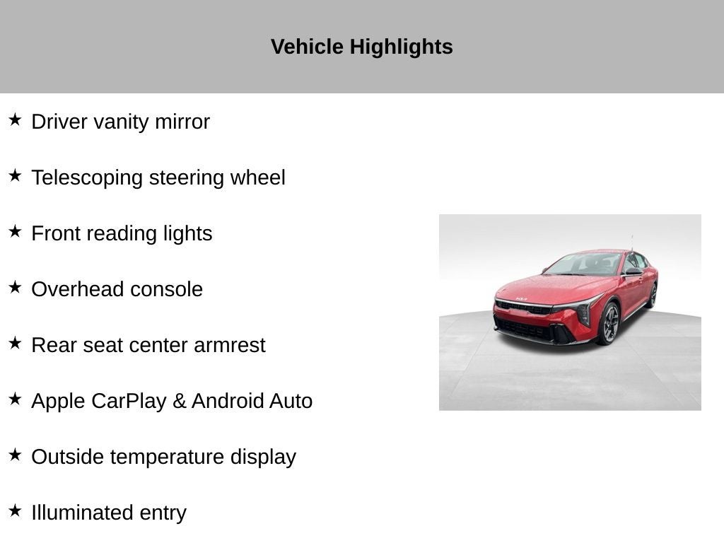 2025 Kia K4 GT-Line