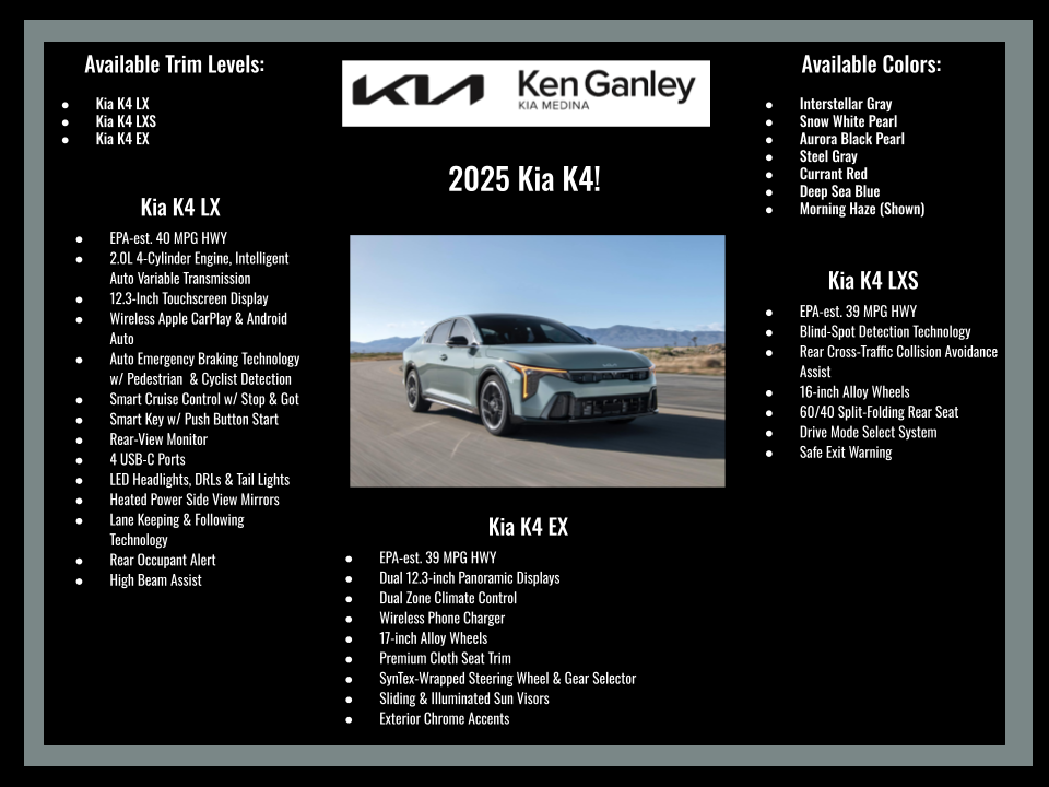 2026 Kia K4 GT-Line