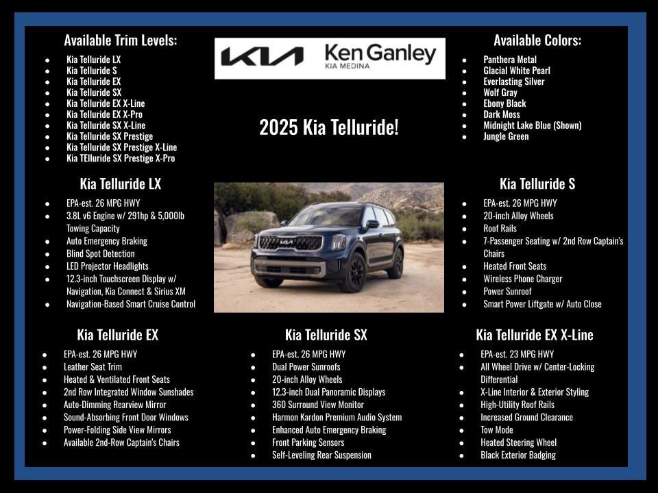2025 Kia Telluride SX-Prestige X-Pro