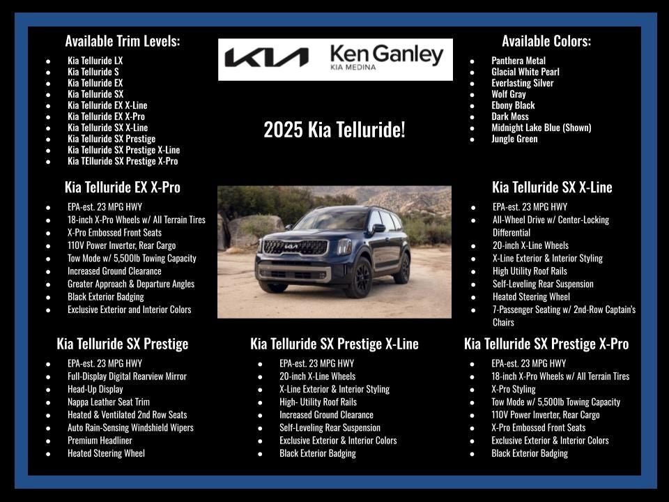 2025 Kia Telluride SX-Prestige X-Pro