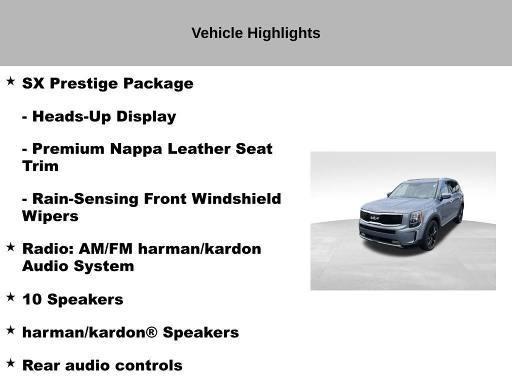 2022 Kia Telluride SX