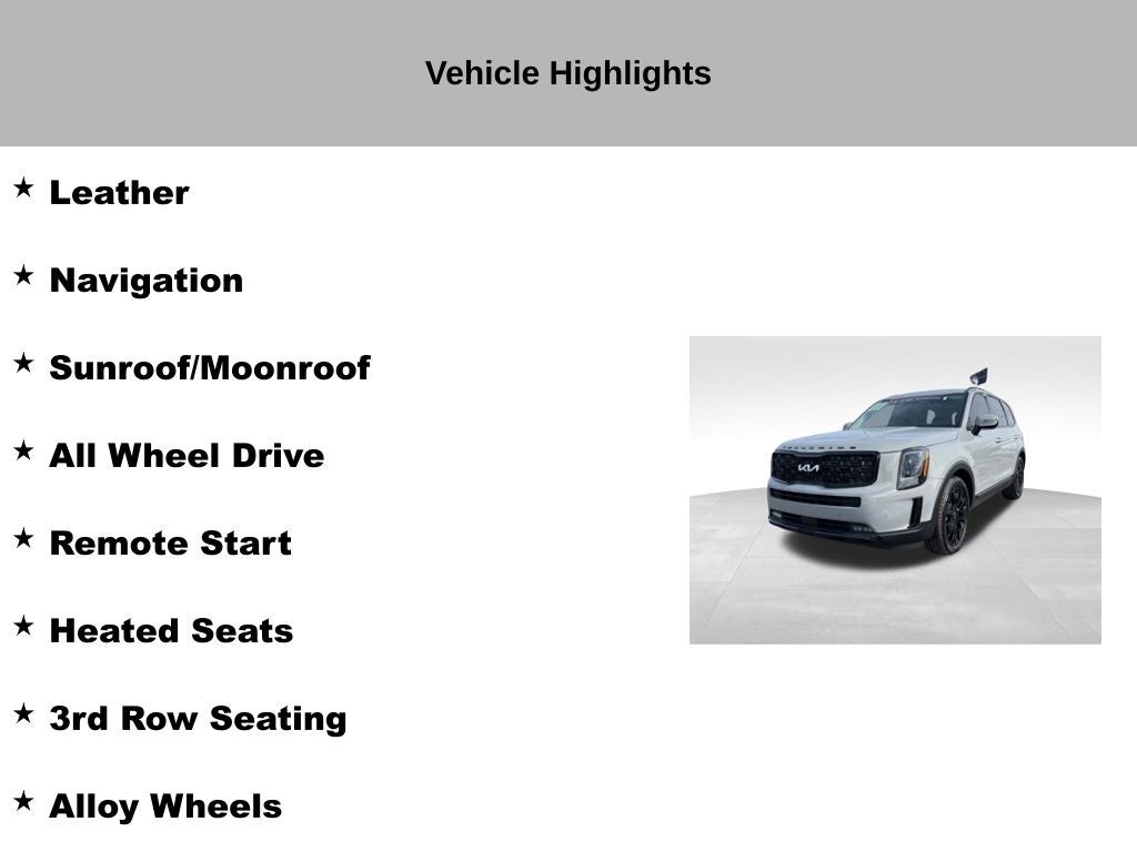 2022 Kia Telluride SX