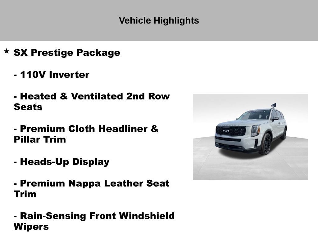 2022 Kia Telluride SX