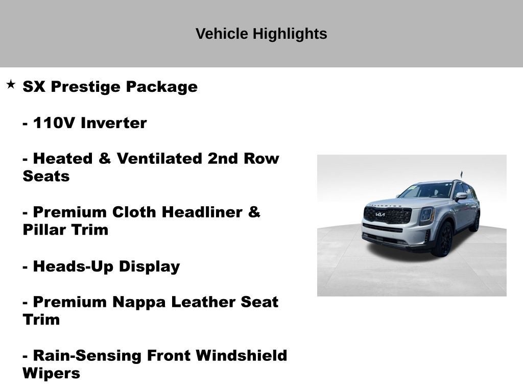 2022 Kia Telluride SX