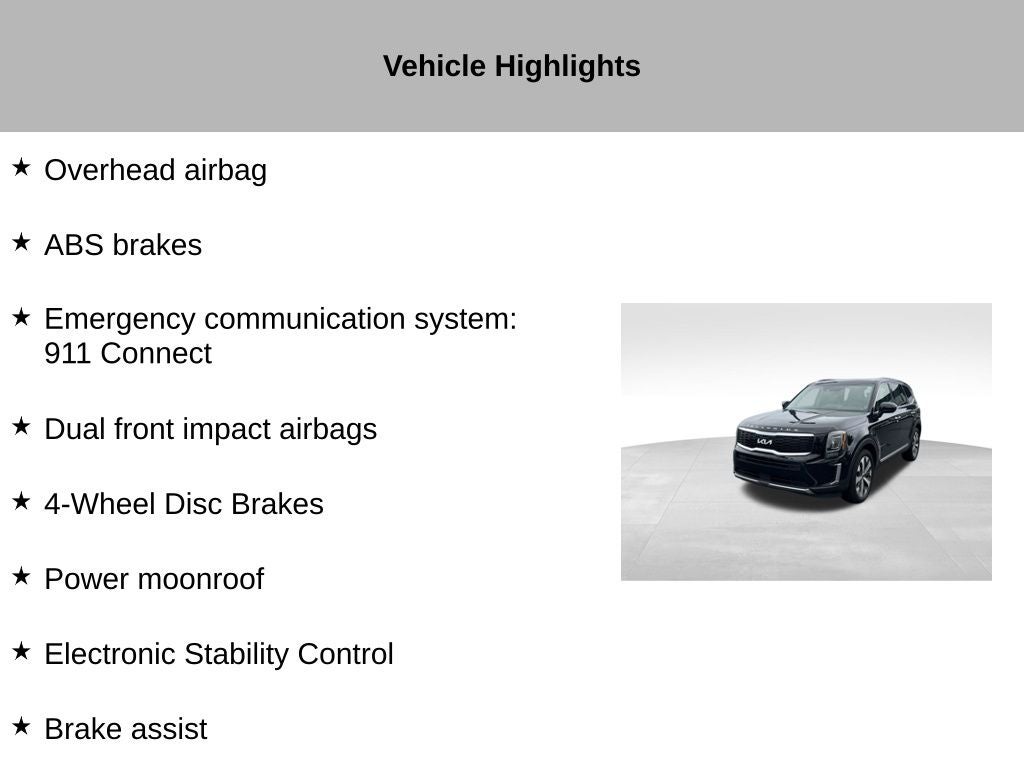 2022 Kia Telluride S