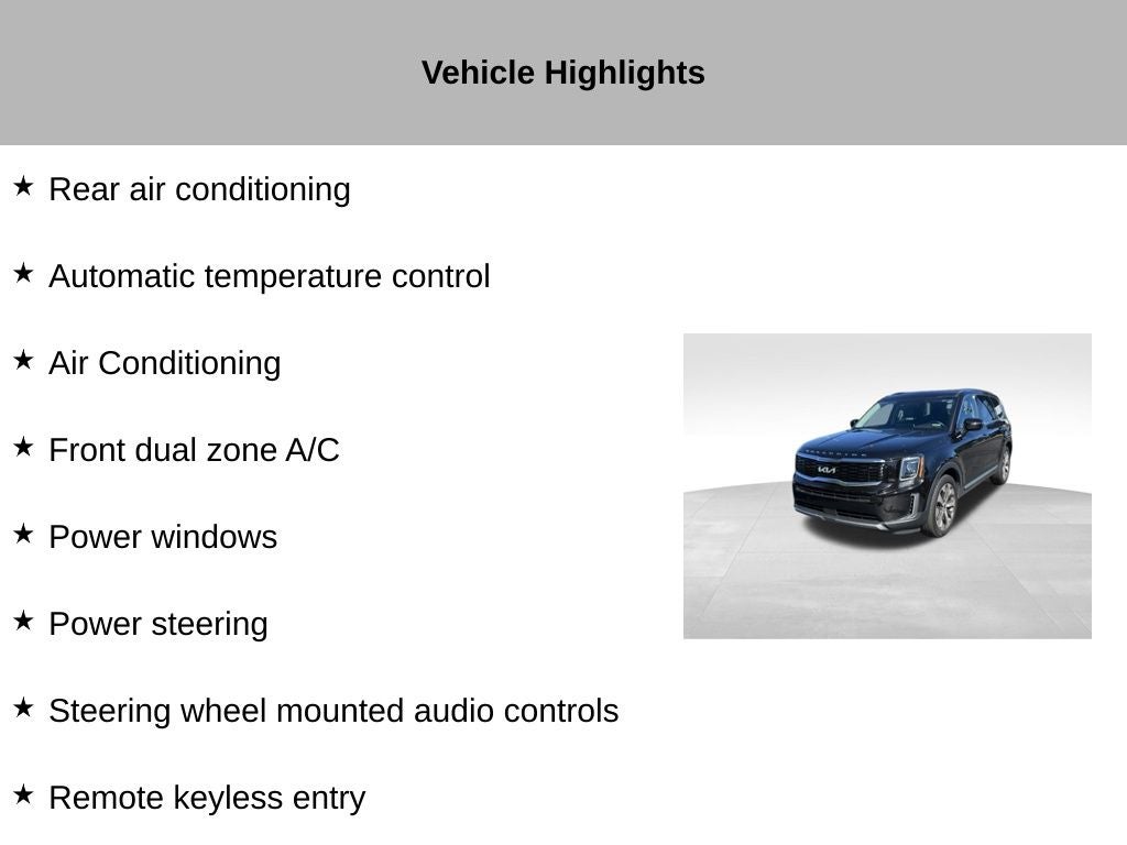 2022 Kia Telluride S