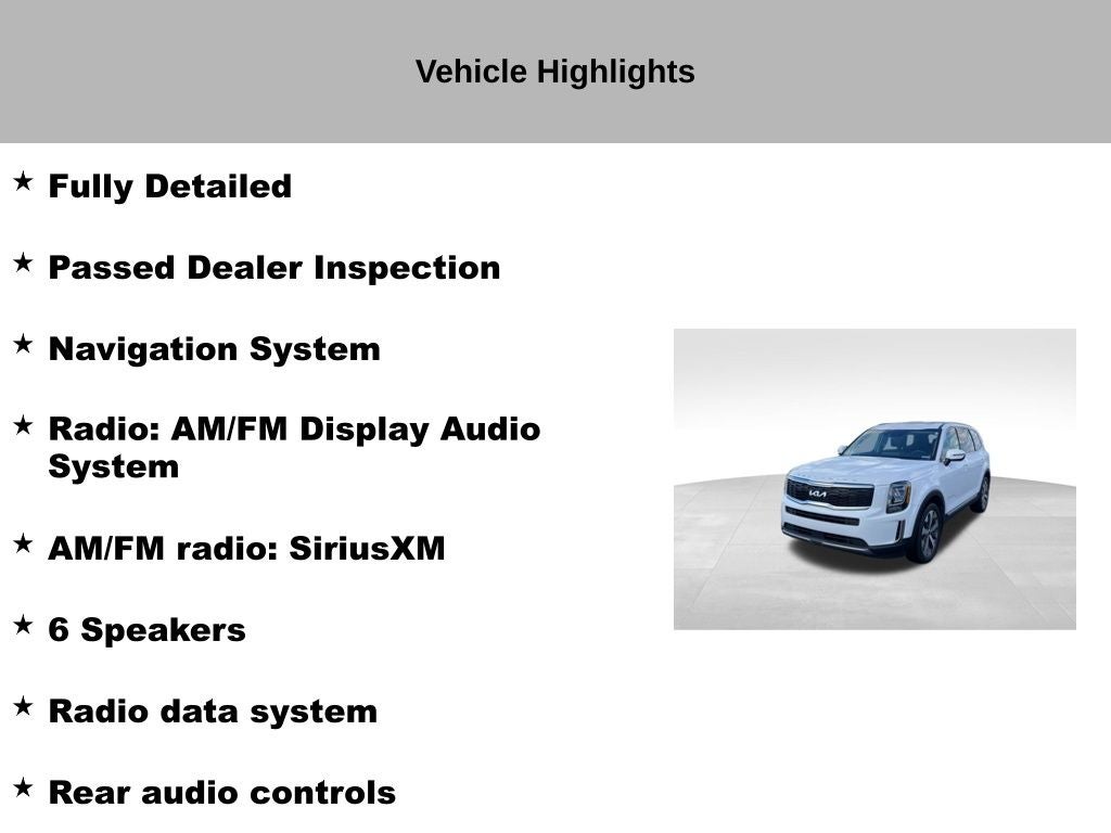2022 Kia Telluride S