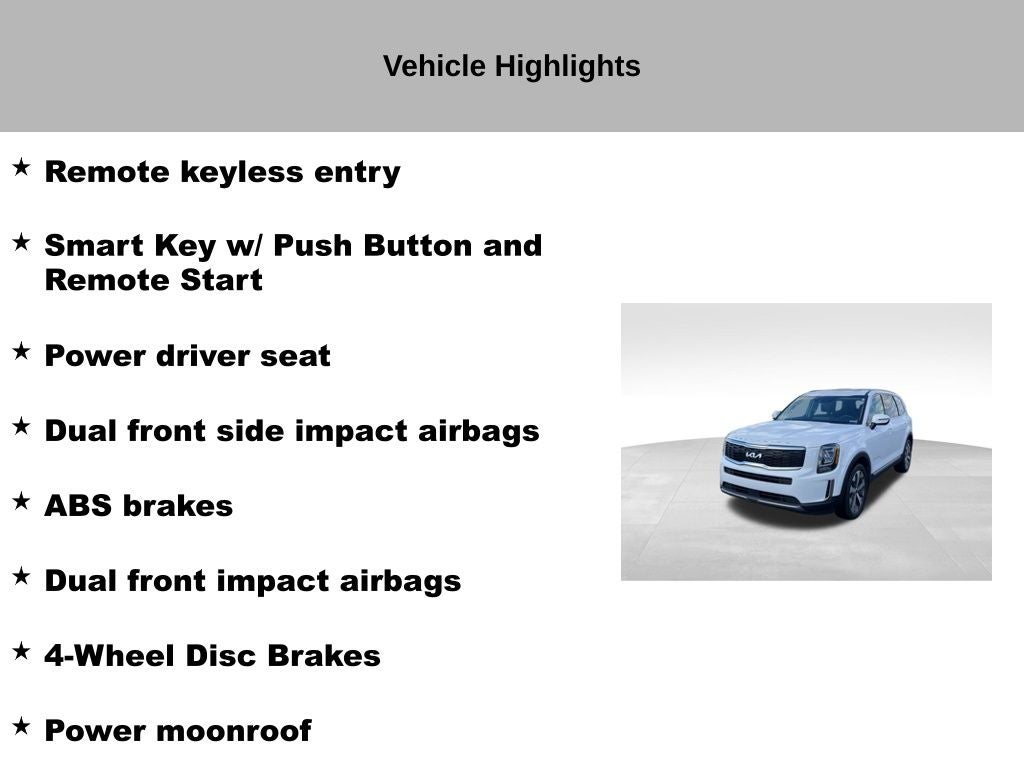 2022 Kia Telluride S