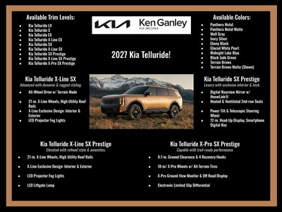 2027 Kia Telluride X-Pro SX