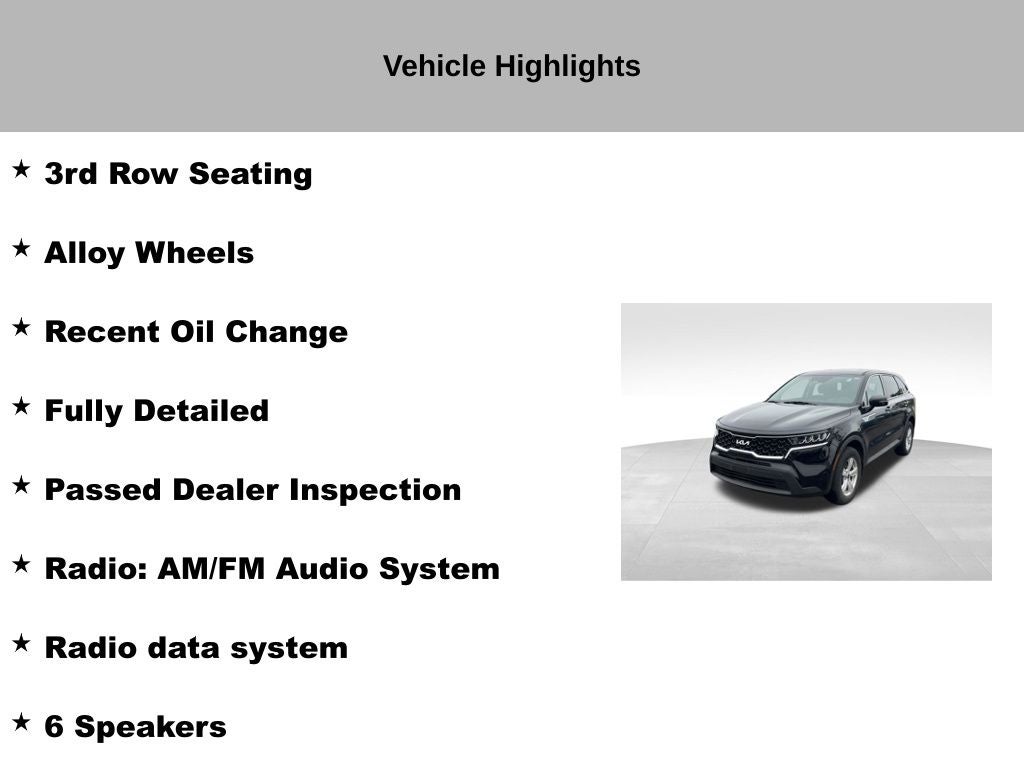 2022 Kia Sorento LX