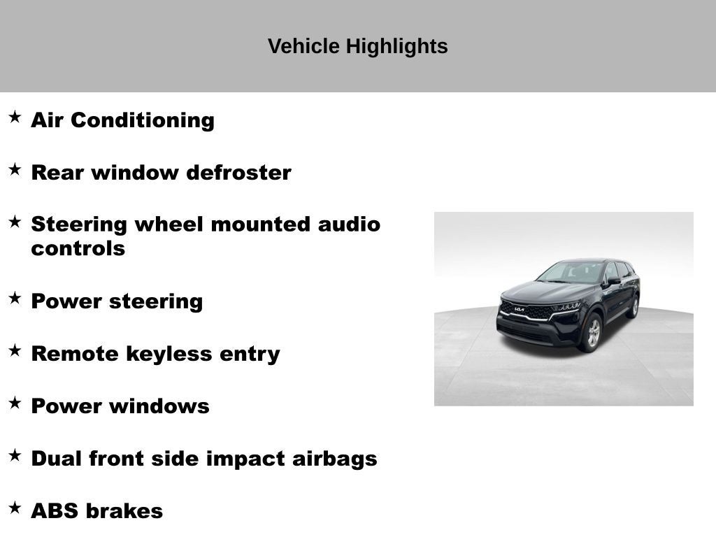 2022 Kia Sorento LX