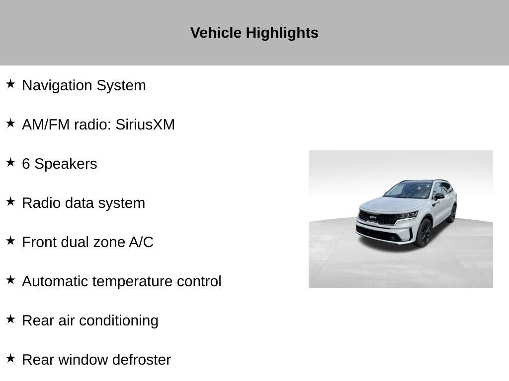 2023 Kia Sorento SX