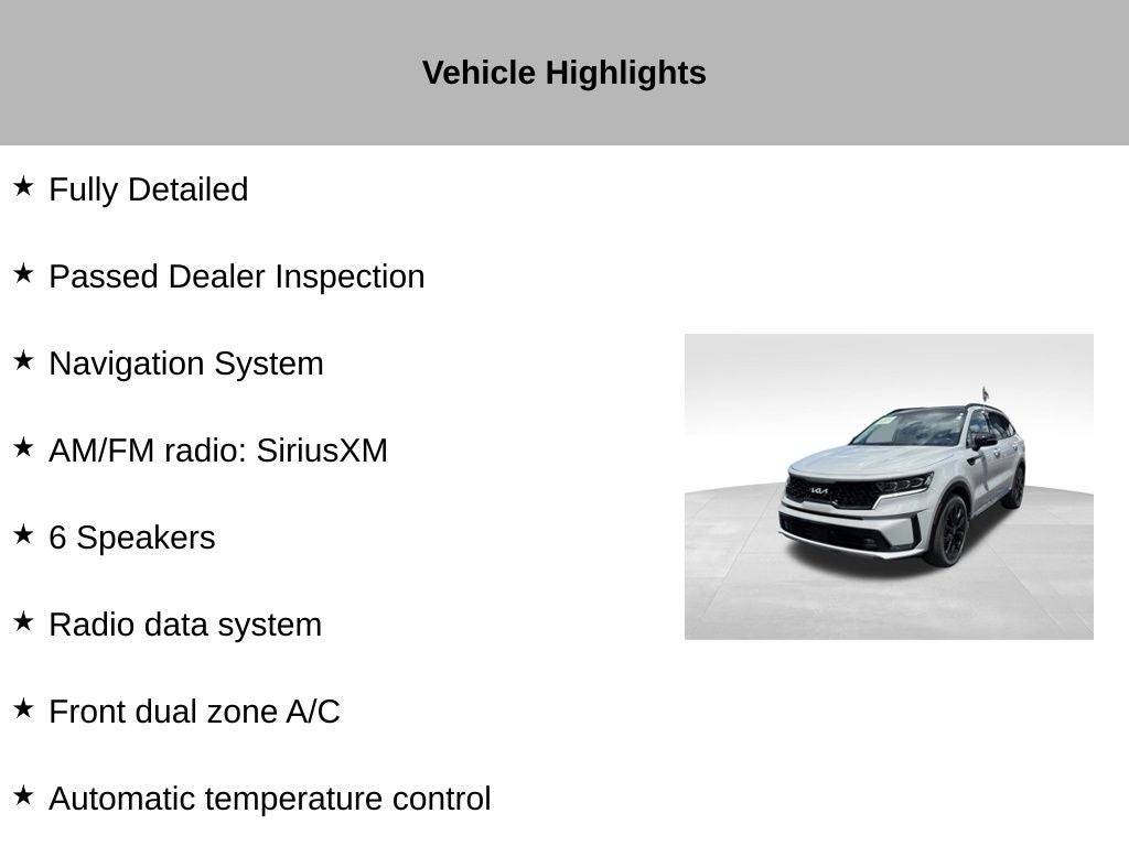 2023 Kia Sorento SX