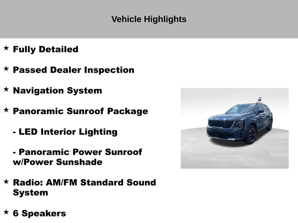 2025 Kia Sorento S