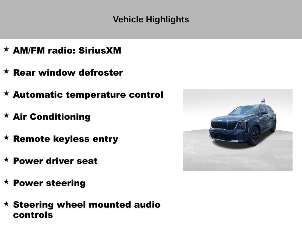 2025 Kia Sorento S