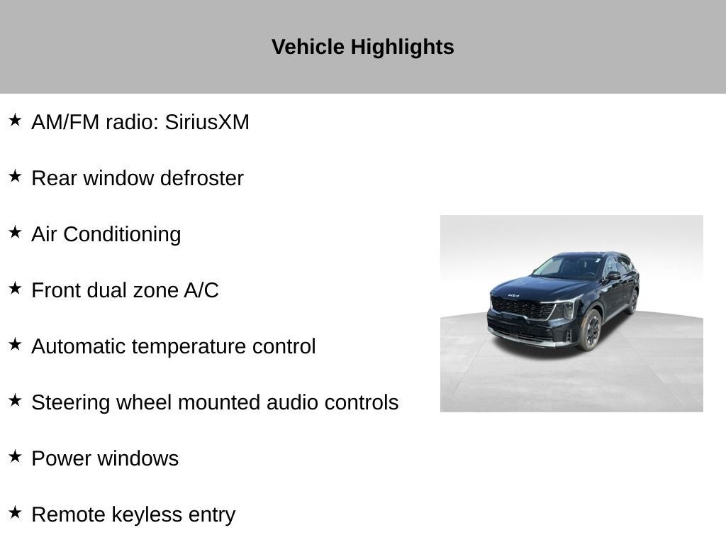 2025 Kia Sorento S