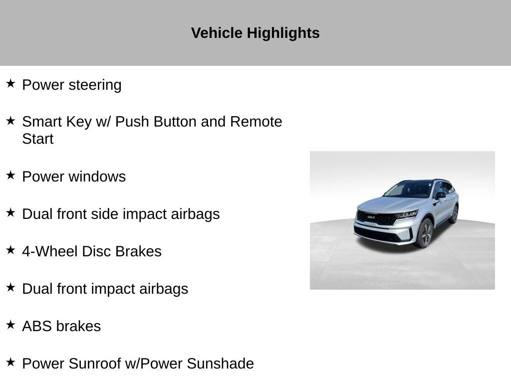 2022 Kia Sorento S