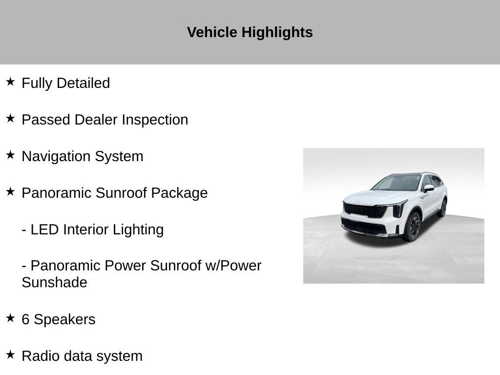 2025 Kia Sorento S