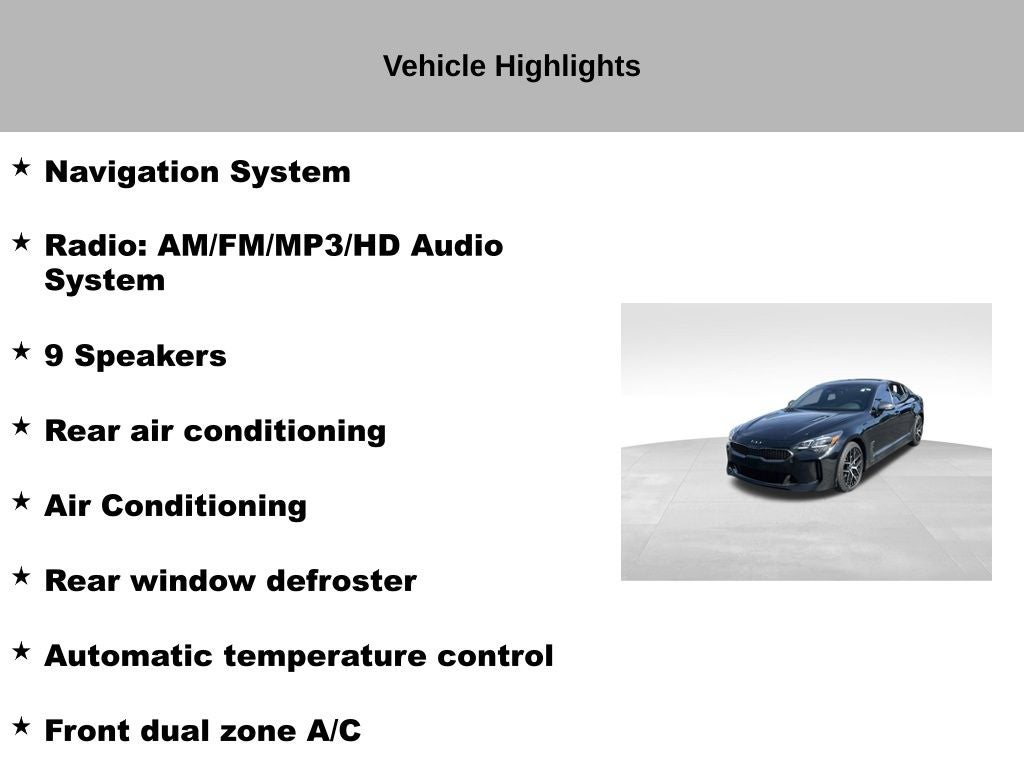 2023 Kia Stinger GT-Line