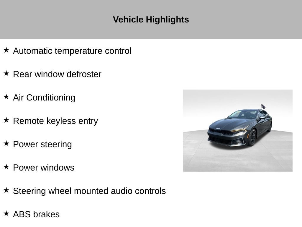 2025 Kia K5 LXS