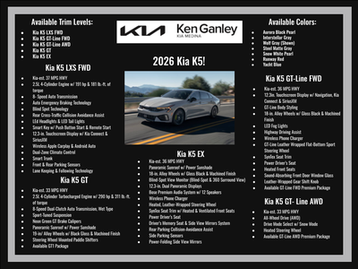 2026 Kia K5 GT-Line