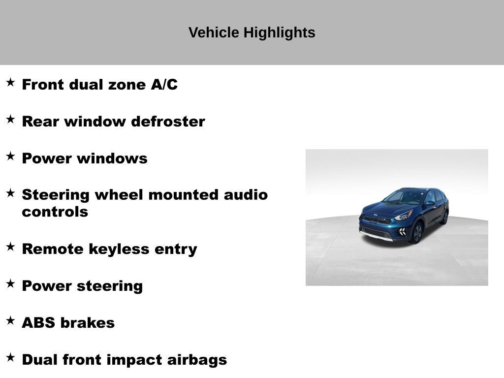 2021 Kia Niro LXS
