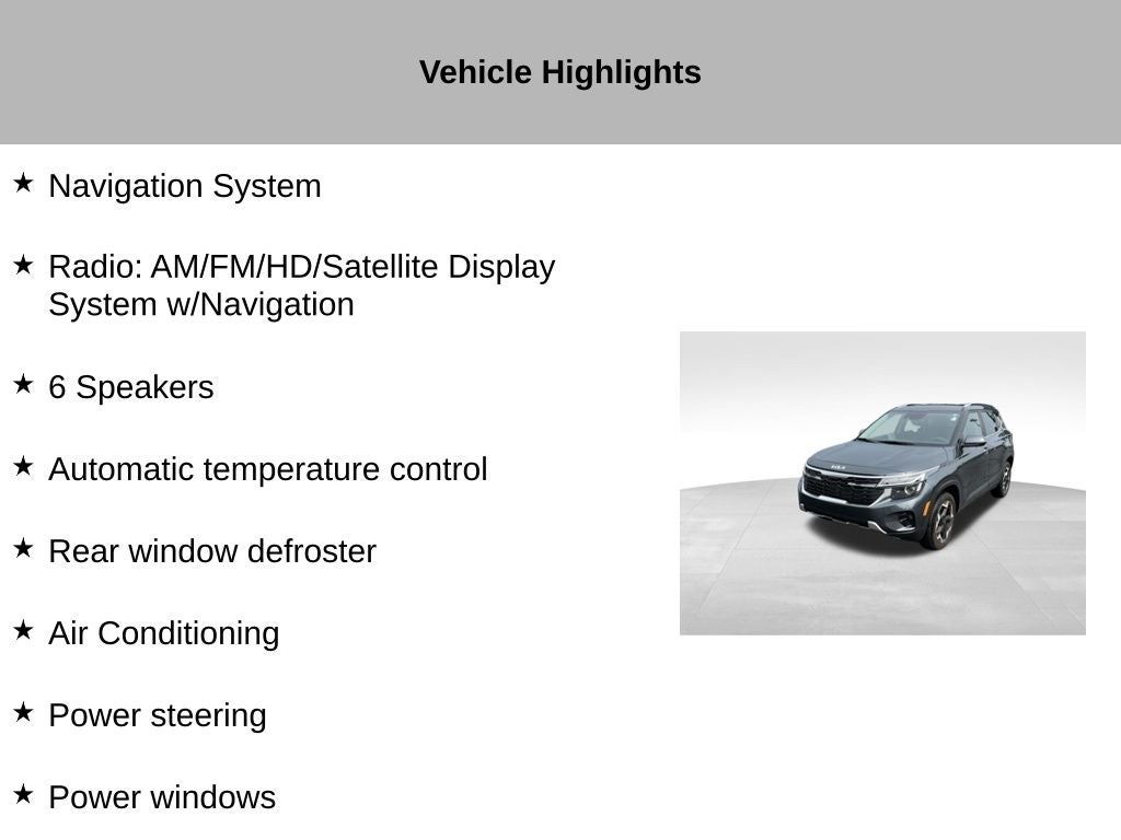 2025 Kia Seltos EX