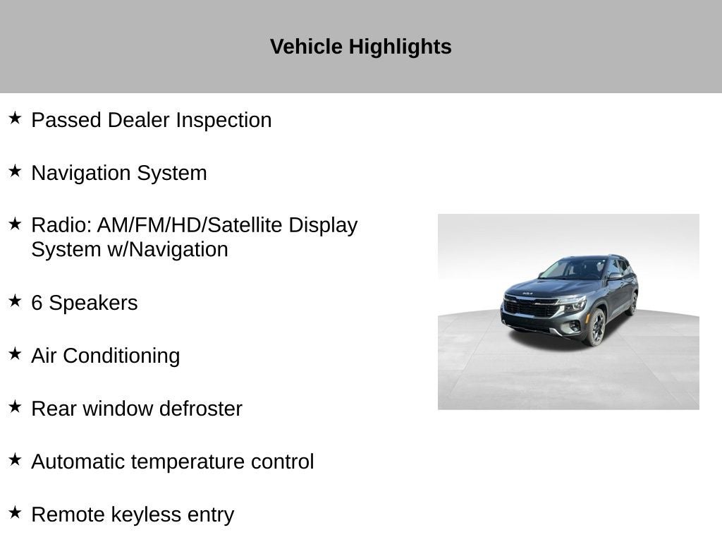 2024 Kia Seltos EX
